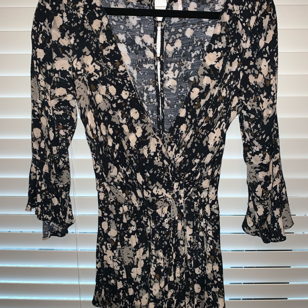 Free People floral tie romper